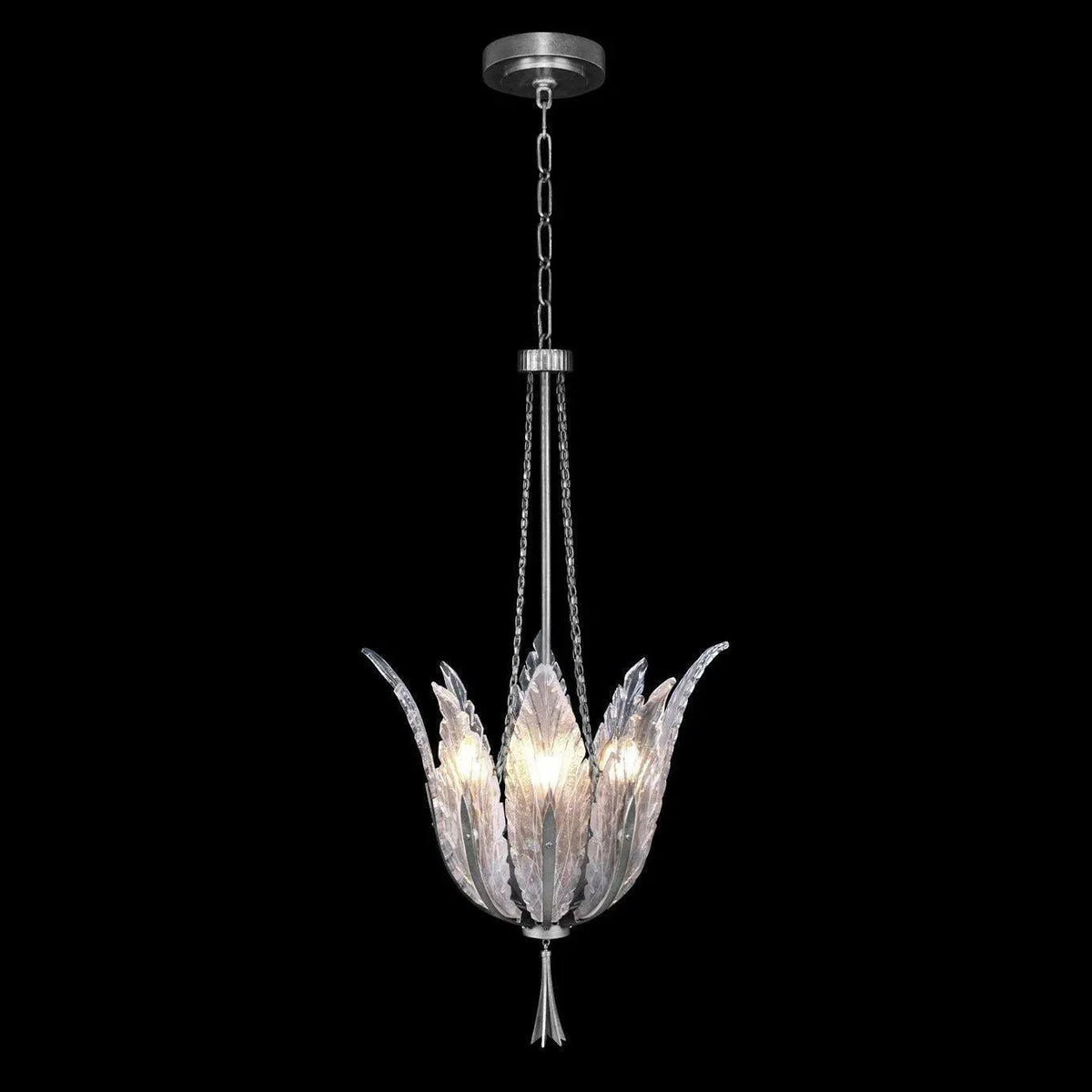Fine Art Handcrafted Lighting - Plume 17-Inch Four Light Pendant - 893940-1ST | Montreal Lighting & Hardware
