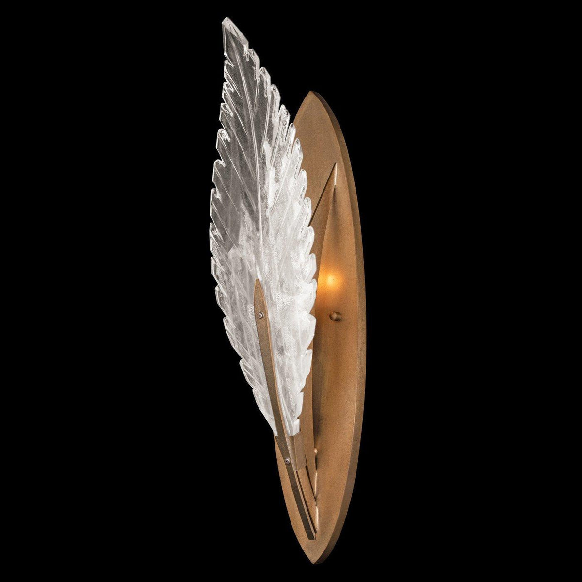 Fine Art Handcrafted Lighting - Plume 21-Inch One Light Wall Sconce - 894550-21ST | Montreal Lighting & Hardware