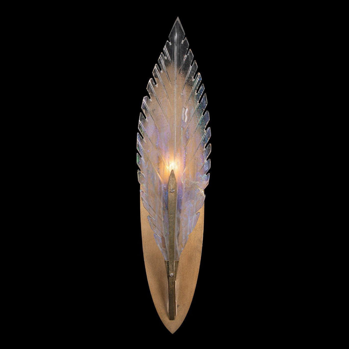 Fine Art Handcrafted Lighting - Plume 21-Inch One Light Wall Sconce - 894550-2ST | Montreal Lighting & Hardware