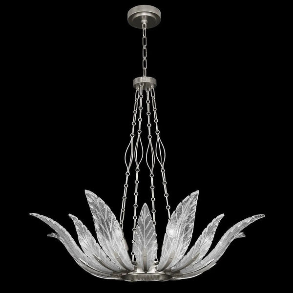 Plume 39 pouces huit lumière Suspension