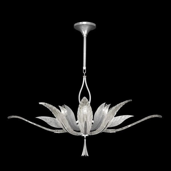 Plume 40 pouces huit lumière Suspension
