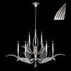Fine Art Handcrafted Lighting - Plume 45-Inch Nine Light Chandelier - 893640-11ST | Montreal Lighting & Hardware