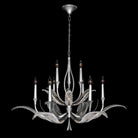 Fine Art Handcrafted Lighting - Plume 45-Inch Nine Light Chandelier - 893640-1ST | Montreal Lighting & Hardware