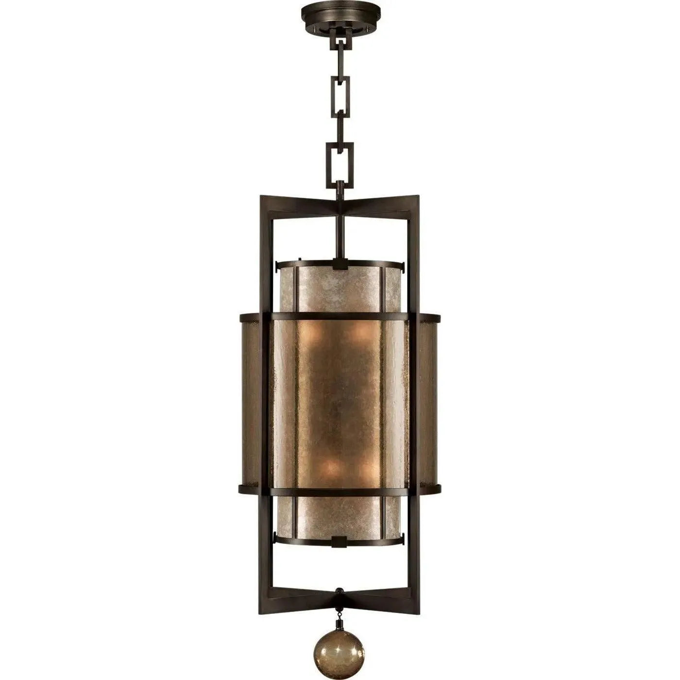 Fine Art Handcrafted Lighting - Singapore Moderne 18-Inch Six Light Lantern - 591240-2ST | Montreal Lighting & Hardware