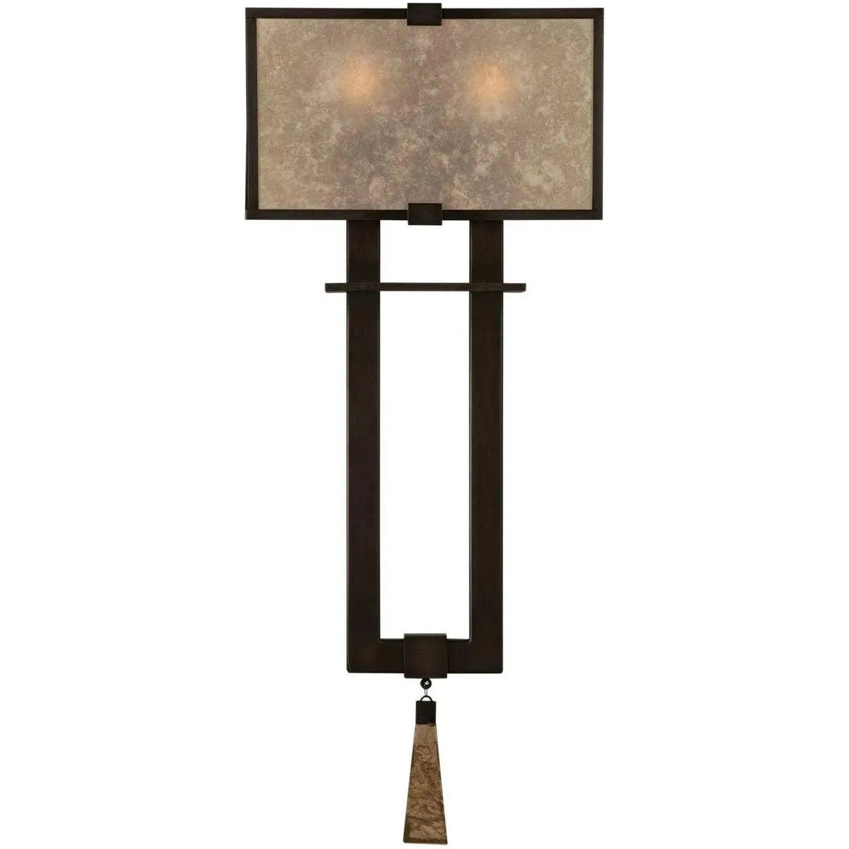Fine Art Handcrafted Lighting - Singapore Moderne 24-Inch Two Light Wall Sconce - 600550ST | Montreal Lighting & Hardware