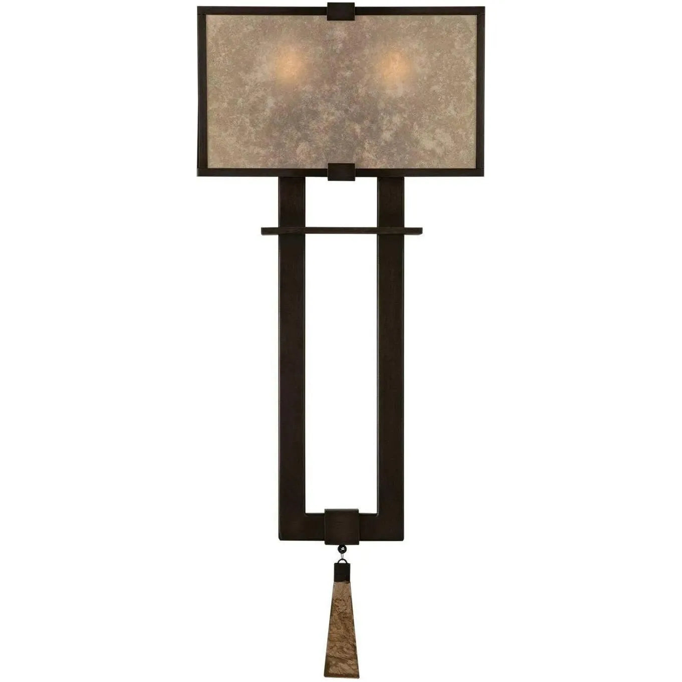 Fine Art Handcrafted Lighting - Singapore Moderne 24-Inch Two Light Wall Sconce - 600550-2ST | Montreal Lighting & Hardware
