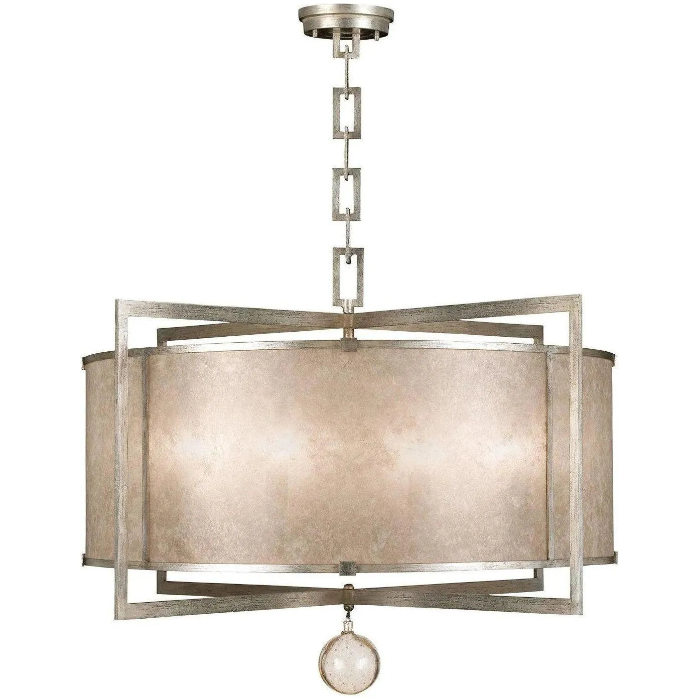 Fine Art Handcrafted Lighting - Singapore Moderne 40-Inch Eight Light Pendant - 591540-2ST | Montreal Lighting & Hardware
