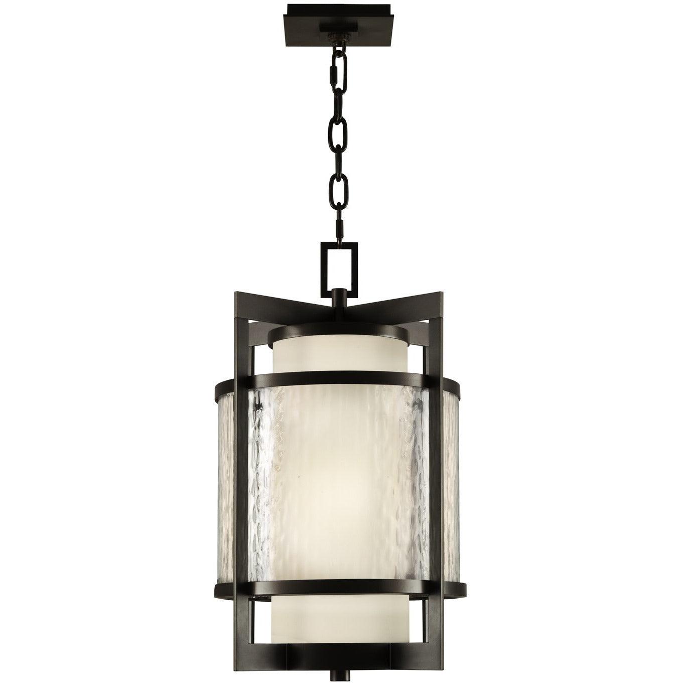 Fine Art Handcrafted Lighting - Singapore Moderne Outdoor 14-Inch Two Light Outdoor Lantern - 817482ST | Montreal Lighting & Hardware