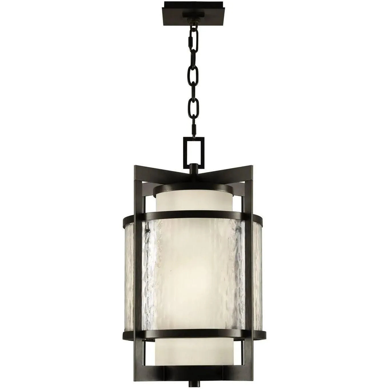 Fine Art Handcrafted Lighting - Singapore Moderne Outdoor 14-Inch Two Light Outdoor Lantern - 817482ST | Montreal Lighting & Hardware