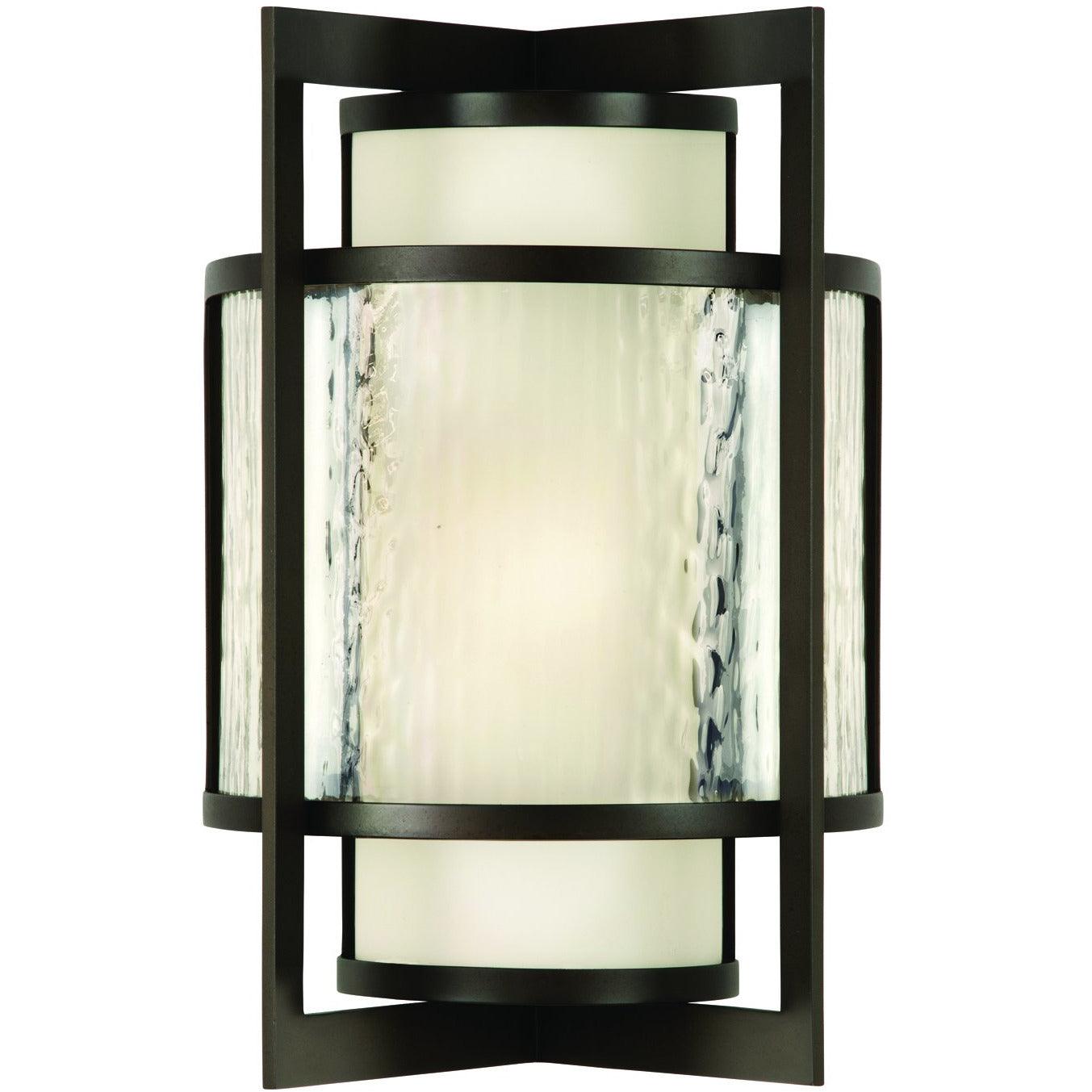 Fine Art Handcrafted Lighting - Singapore Moderne Outdoor 15-Inch One Light Outdoor Wall Sconce - 818081ST | Montreal Lighting & Hardware