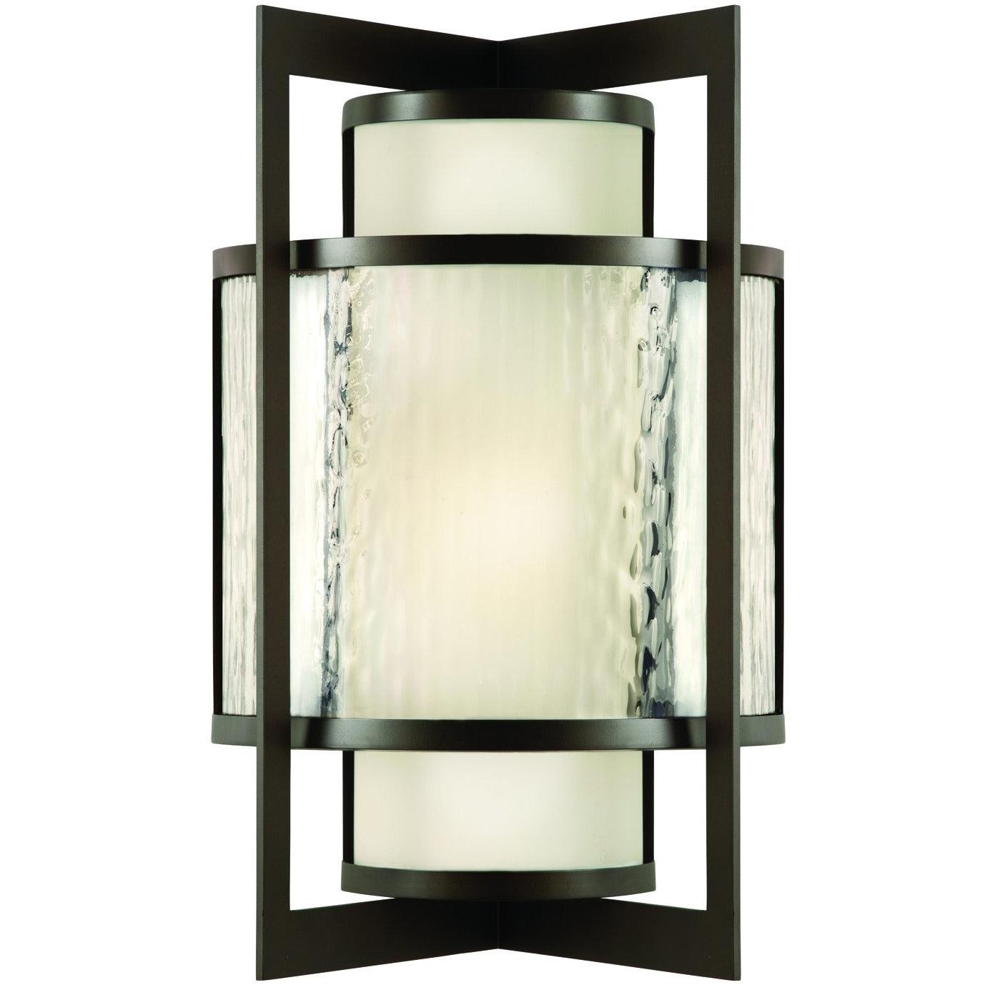 Fine Art Handcrafted Lighting - Singapore Moderne Outdoor 19-Inch Two Light Outdoor Wall Sconce - 818181ST | Montreal Lighting & Hardware