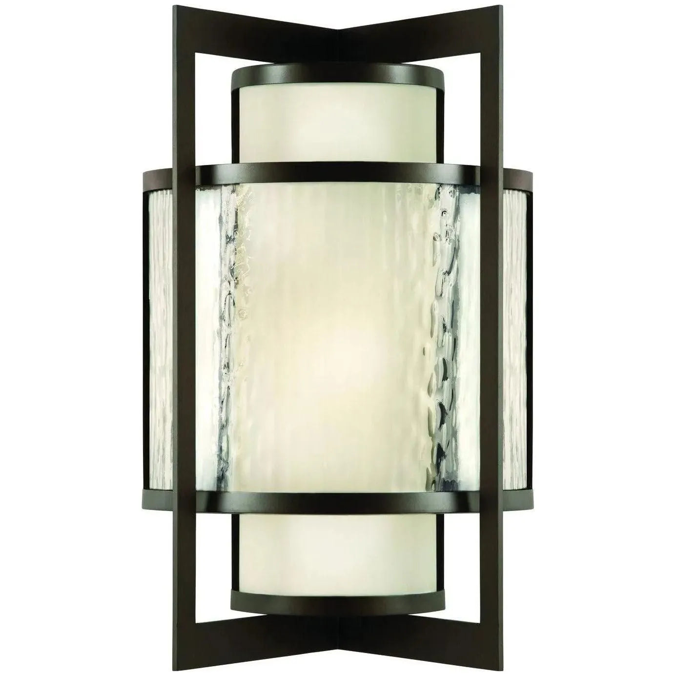 Fine Art Handcrafted Lighting - Singapore Moderne Outdoor 19-Inch Two Light Outdoor Wall Sconce - 818181ST | Montreal Lighting & Hardware
