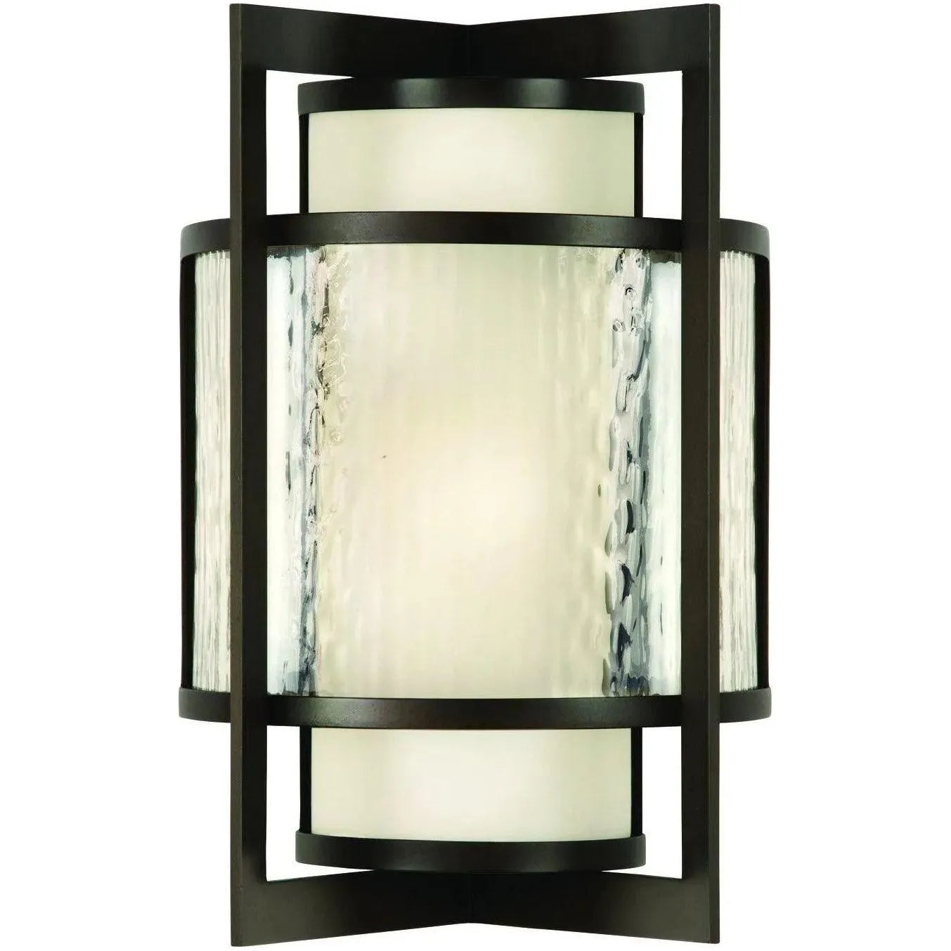 Fine Art Handcrafted Lighting - Singapore Moderne Outdoor 24-Inch Two Light Outdoor Wall Sconce - 818281ST | Montreal Lighting & Hardware