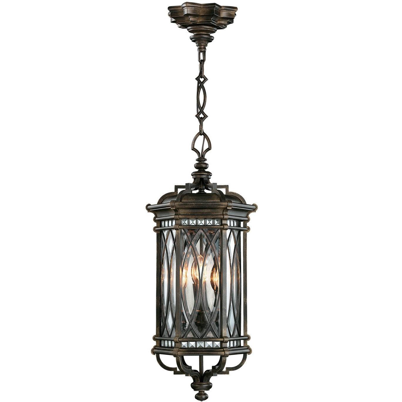 Fine Art Handcrafted Lighting - Warwickshire 13-Inch Four Light Outdoor Lantern - 610882ST | Montreal Lighting & Hardware
