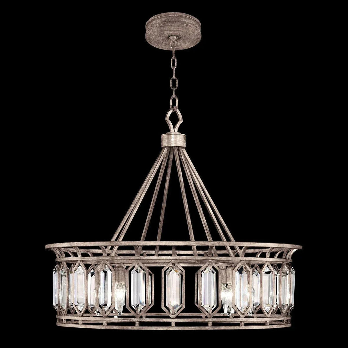 Fine Art Handcrafted Lighting - Westminster 30-Inch Eight Light Pendant - 885540-1ST | Montreal Lighting & Hardware