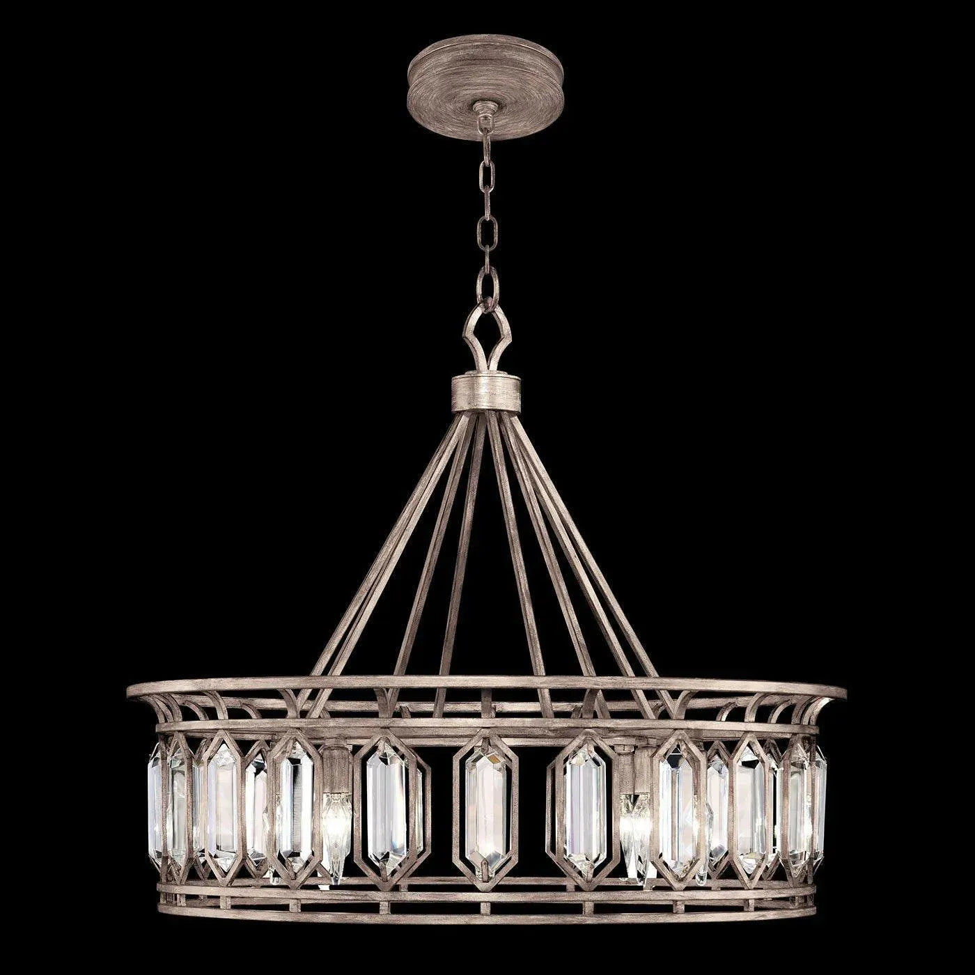 Fine Art Handcrafted Lighting - Westminster 30-Inch Eight Light Pendant - 885540-1ST | Montreal Lighting & Hardware