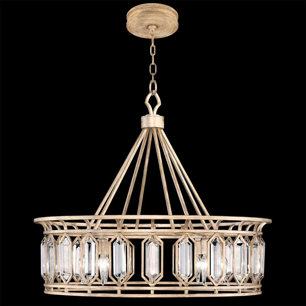 Fine Art Handcrafted Lighting - Westminster 30-Inch Eight Light Pendant - 885540-1ST | Montreal Lighting & Hardware