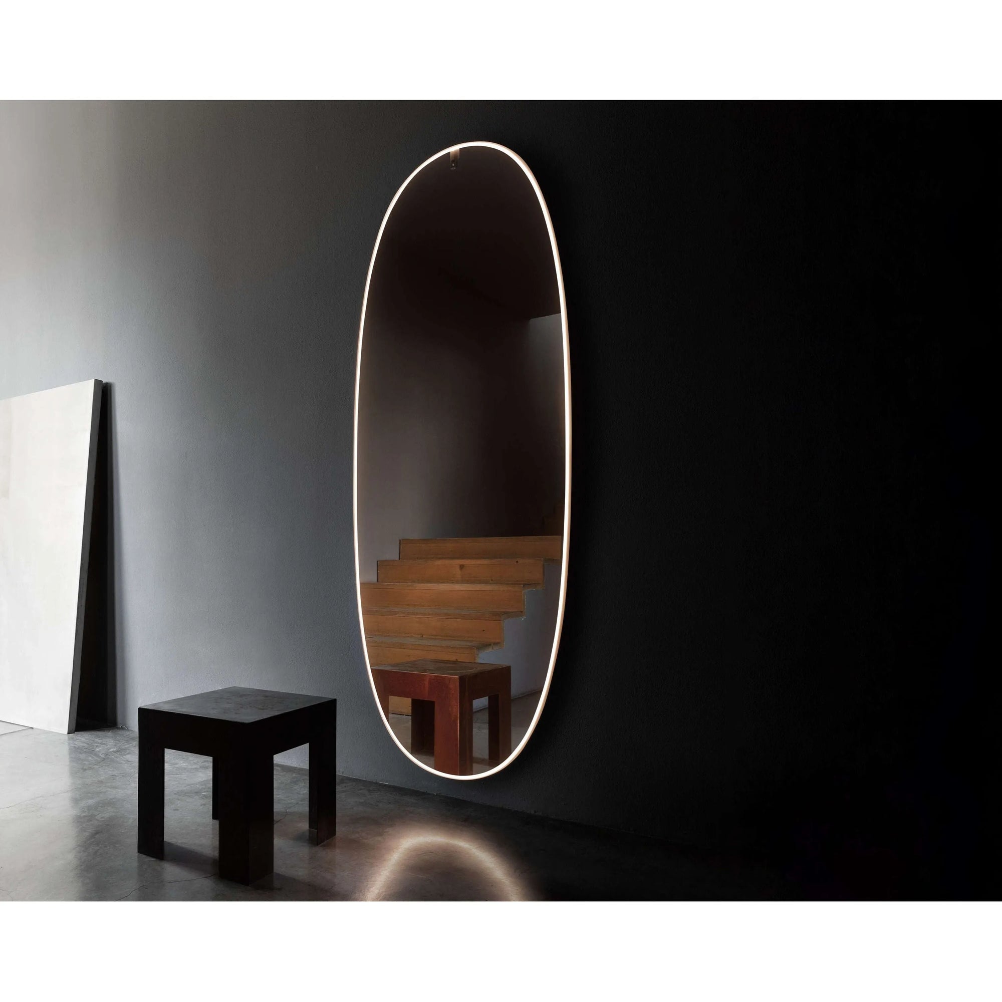 Flos - La Plus Belle Wall-Mounted Mirror with Integrated LED lights - FU368144 | Montreal Lighting & Hardware