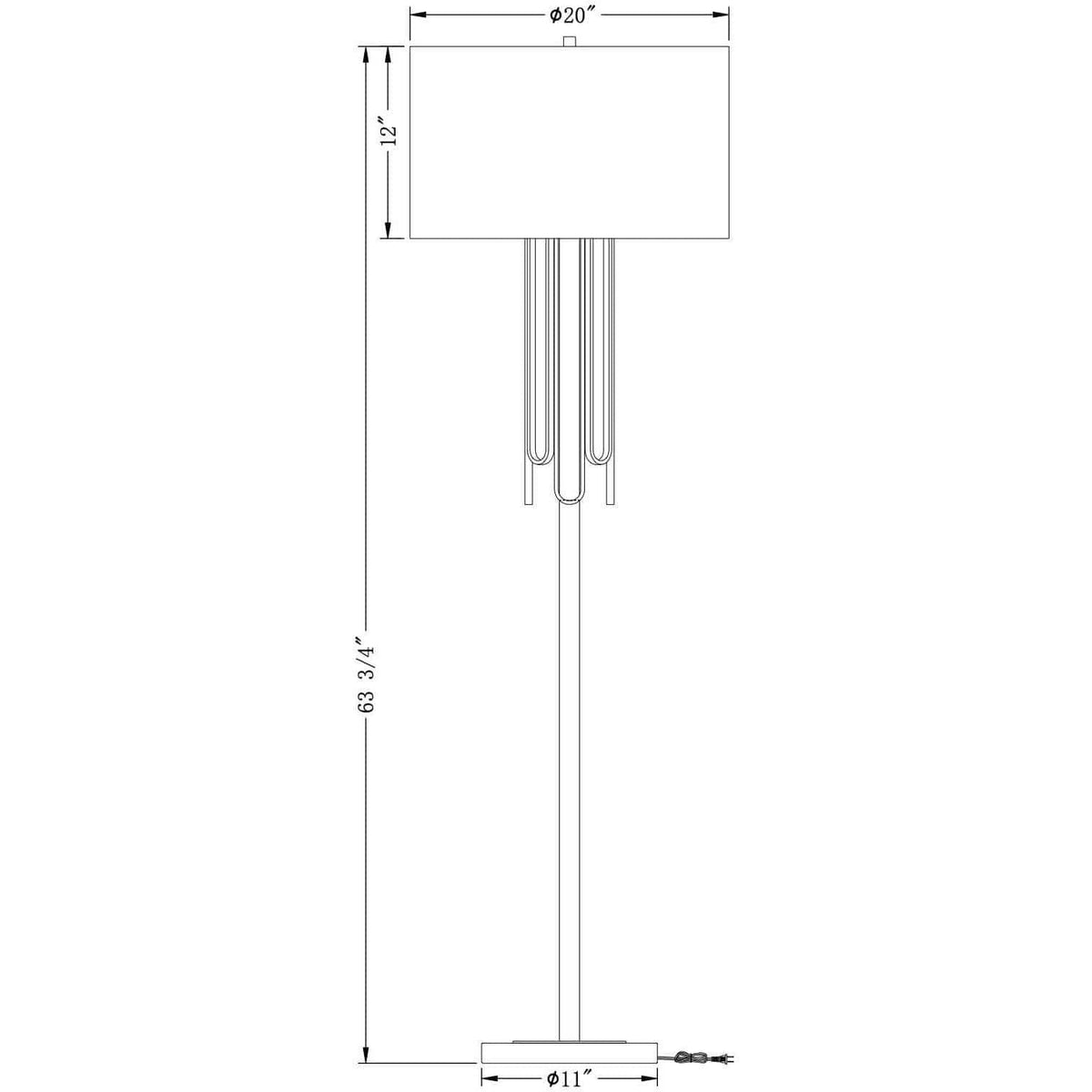 Flow Decor - Barclay Floor Lamp - 4489 | Montreal Lighting & Hardware