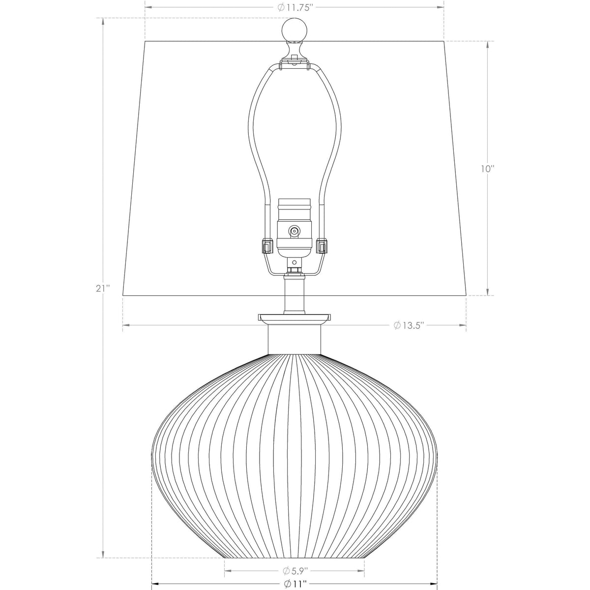 Flow Decor - Belize Table Lamp - 4400 | Montreal Lighting & Hardware