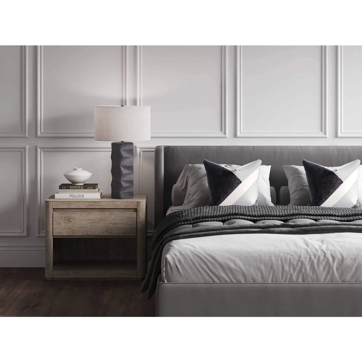 Kraft Table Lamp - Charcoal finish