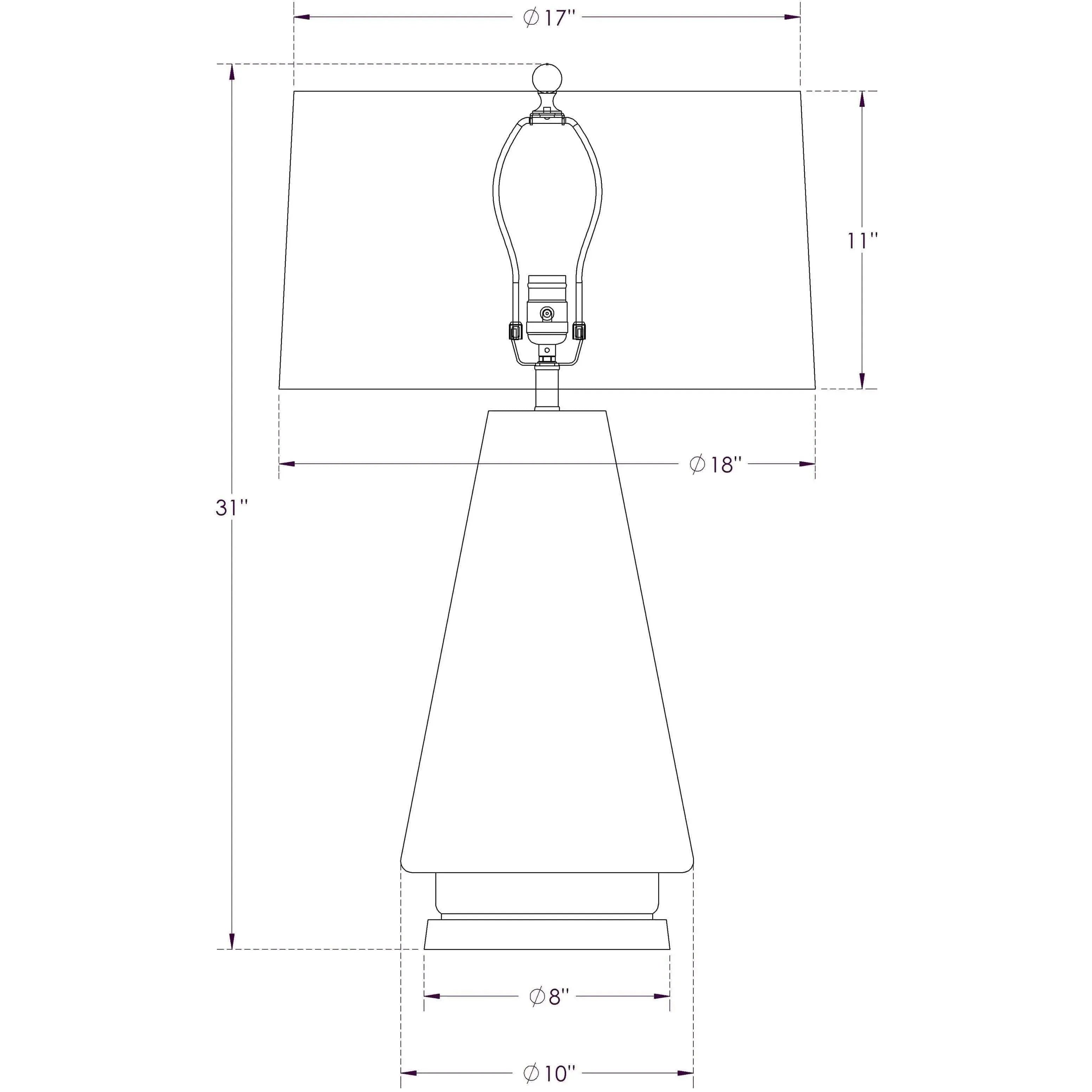 Flow Decor - Bronte Table Lamp - 4033 | Montreal Lighting & Hardware