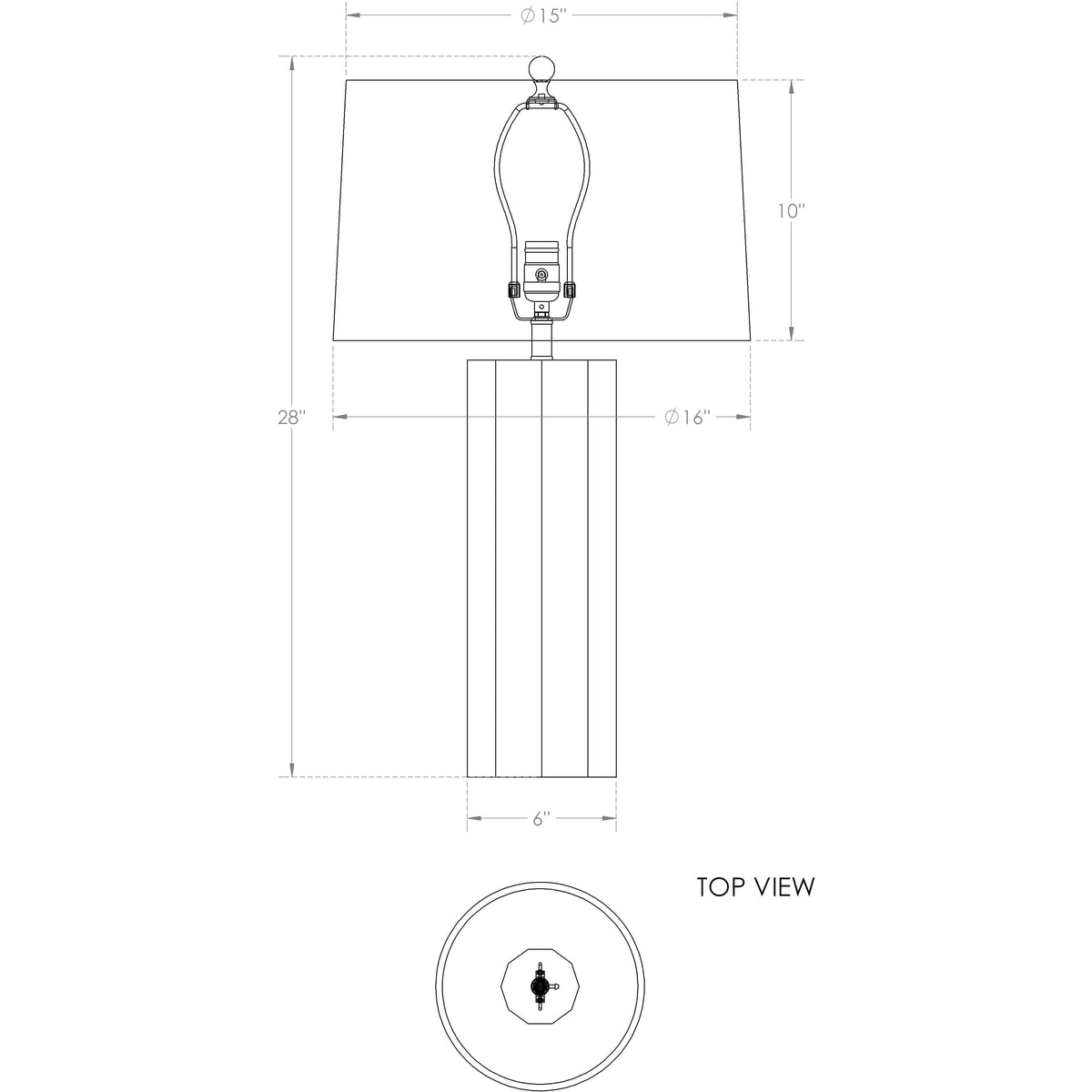 Flow Decor - Capri Table Lamp - 4403 | Montreal Lighting & Hardware