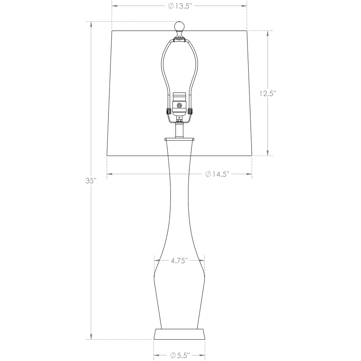 Flow Decor - Carnation Table Lamp - 3721 | Montreal Lighting & Hardware