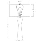 Flow Decor - Dark Essex Table Lamp - 3801 | Montreal Lighting & Hardware