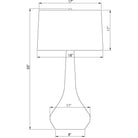 Flow Decor - Dinah Table Lamp - 4083 | Montreal Lighting & Hardware