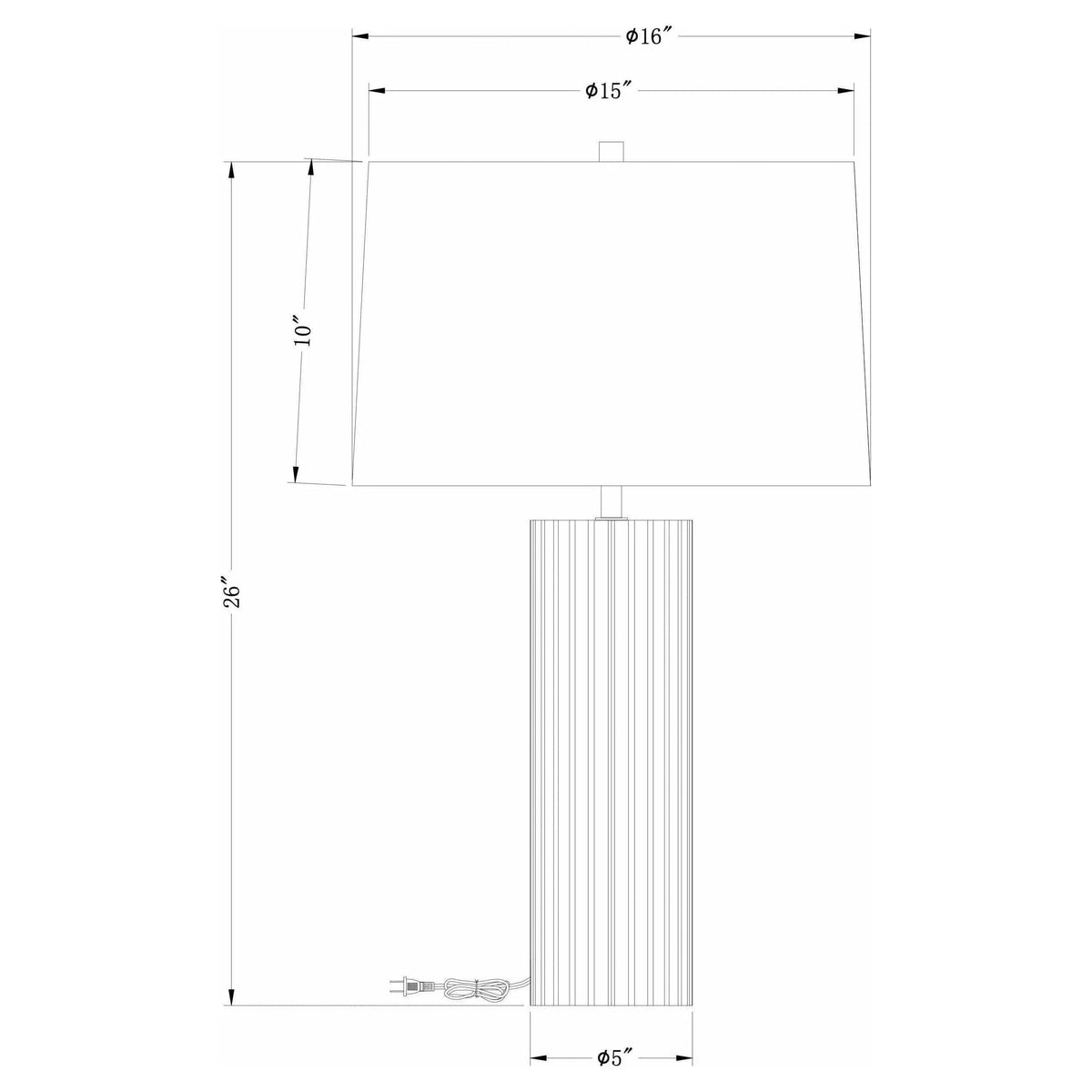 Bluth Table Lamp - Off-White finish