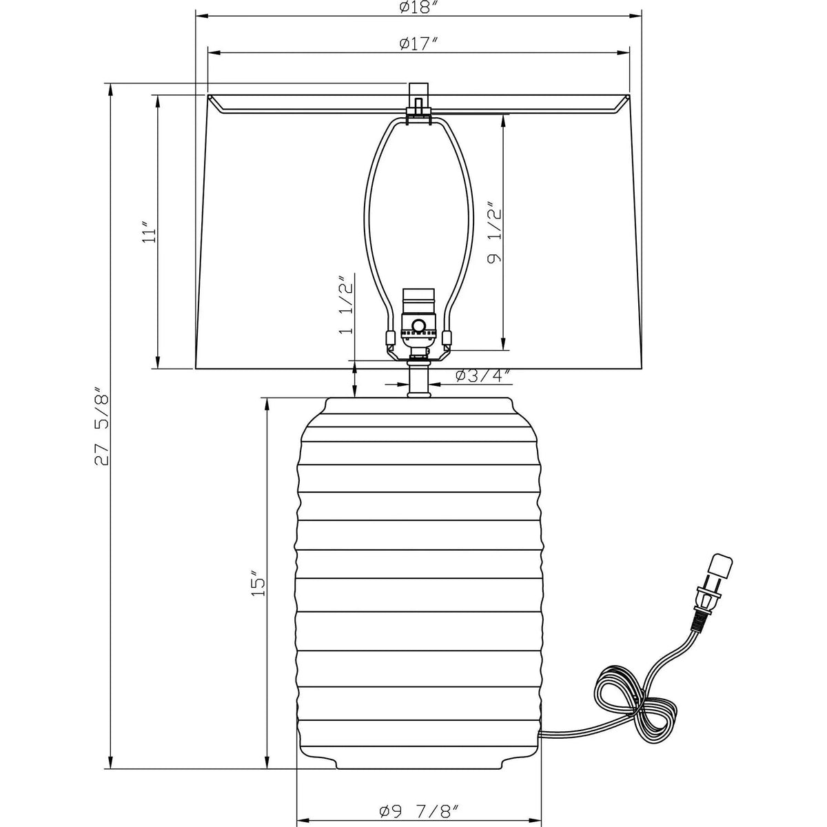 Flow Decor - Dolphin Table Lamp - 4612-OWL | Montreal Lighting & Hardware