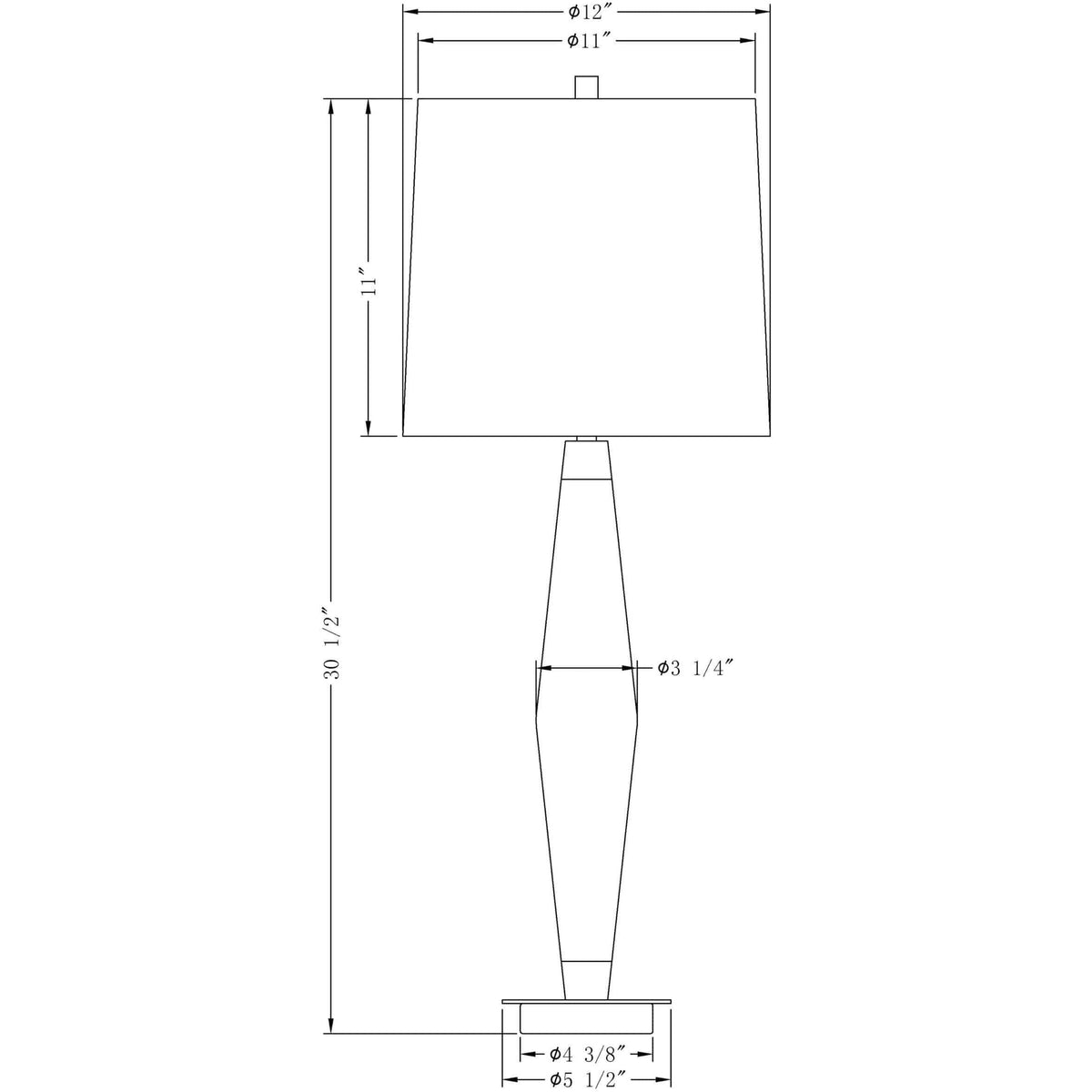 Flow Decor - Francis Table Lamp - 3977 | Montreal Lighting & Hardware