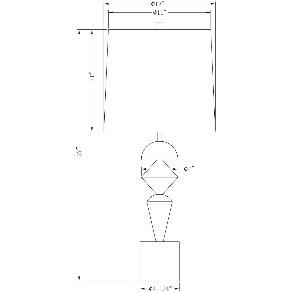 Flow Decor - Fraser Table Lamp - 4406 | Montreal Lighting & Hardware
