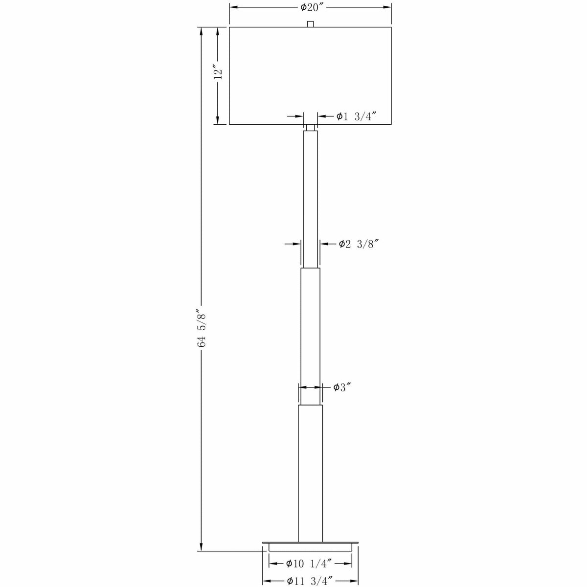 Flow Decor - Hailey Floor Lamp - 3980 | Montreal Lighting & Hardware