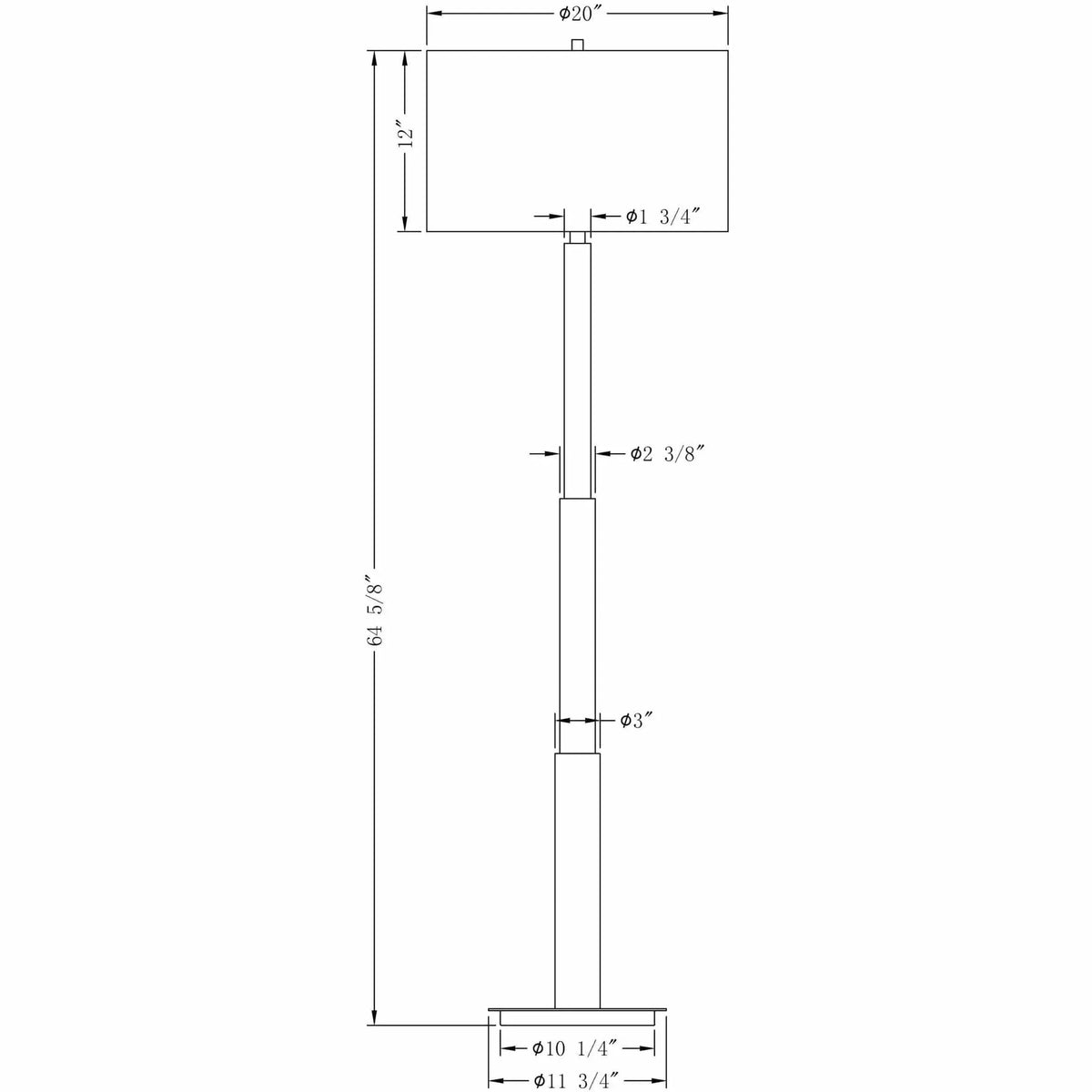 Flow Decor - Hailey Floor Lamp - 3980 | Montreal Lighting & Hardware