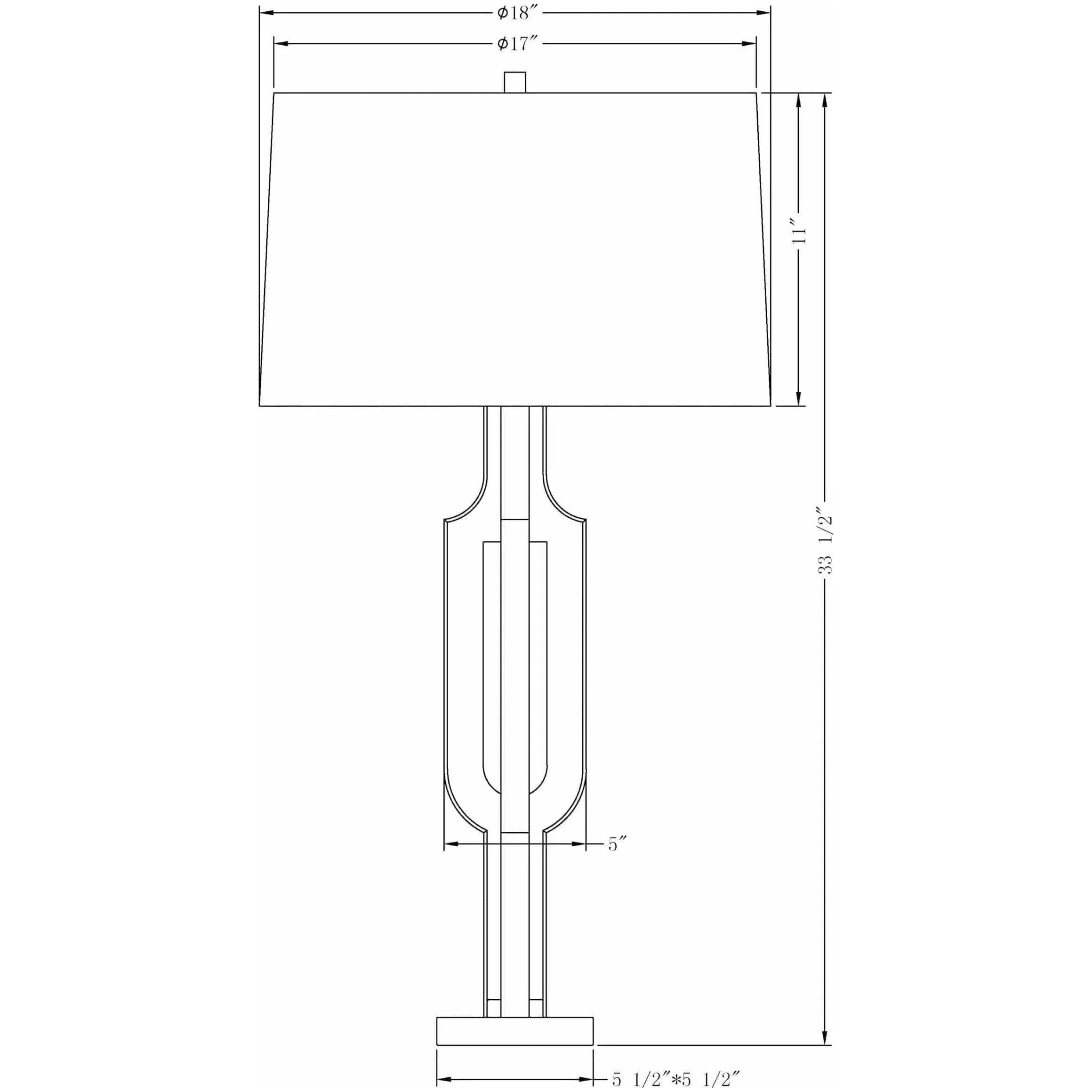 Flow Decor - Homer Table Lamp - 4043 | Montreal Lighting & Hardware