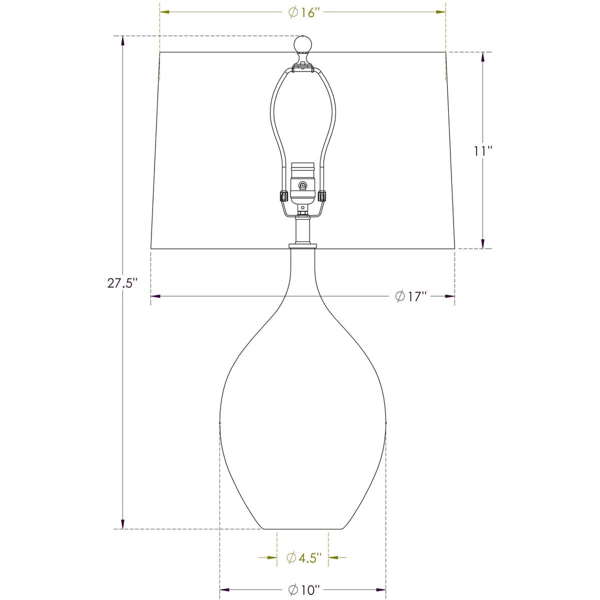 Flow Decor - Malone Table Lamp - 3852 | Montreal Lighting & Hardware