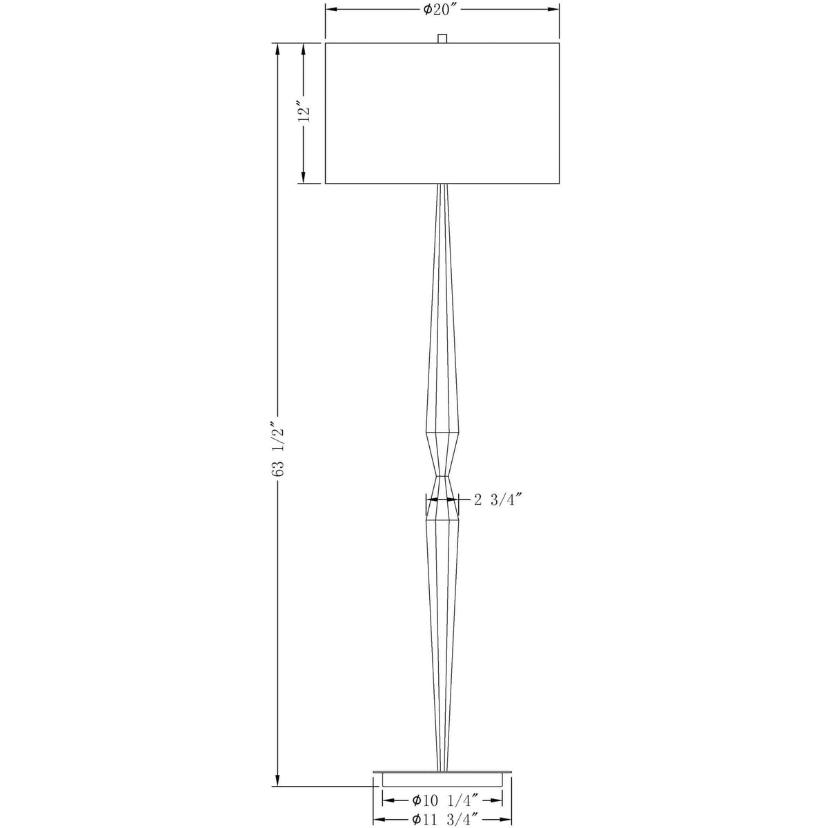 Flow Decor - Martin Floor Lamp - 3828 | Montreal Lighting & Hardware