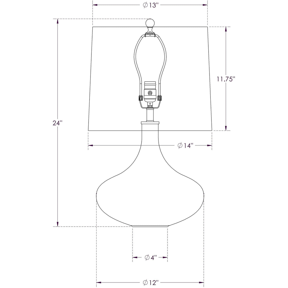 Flow Decor - Miles Table Lamp - 3805 | Montreal Lighting & Hardware