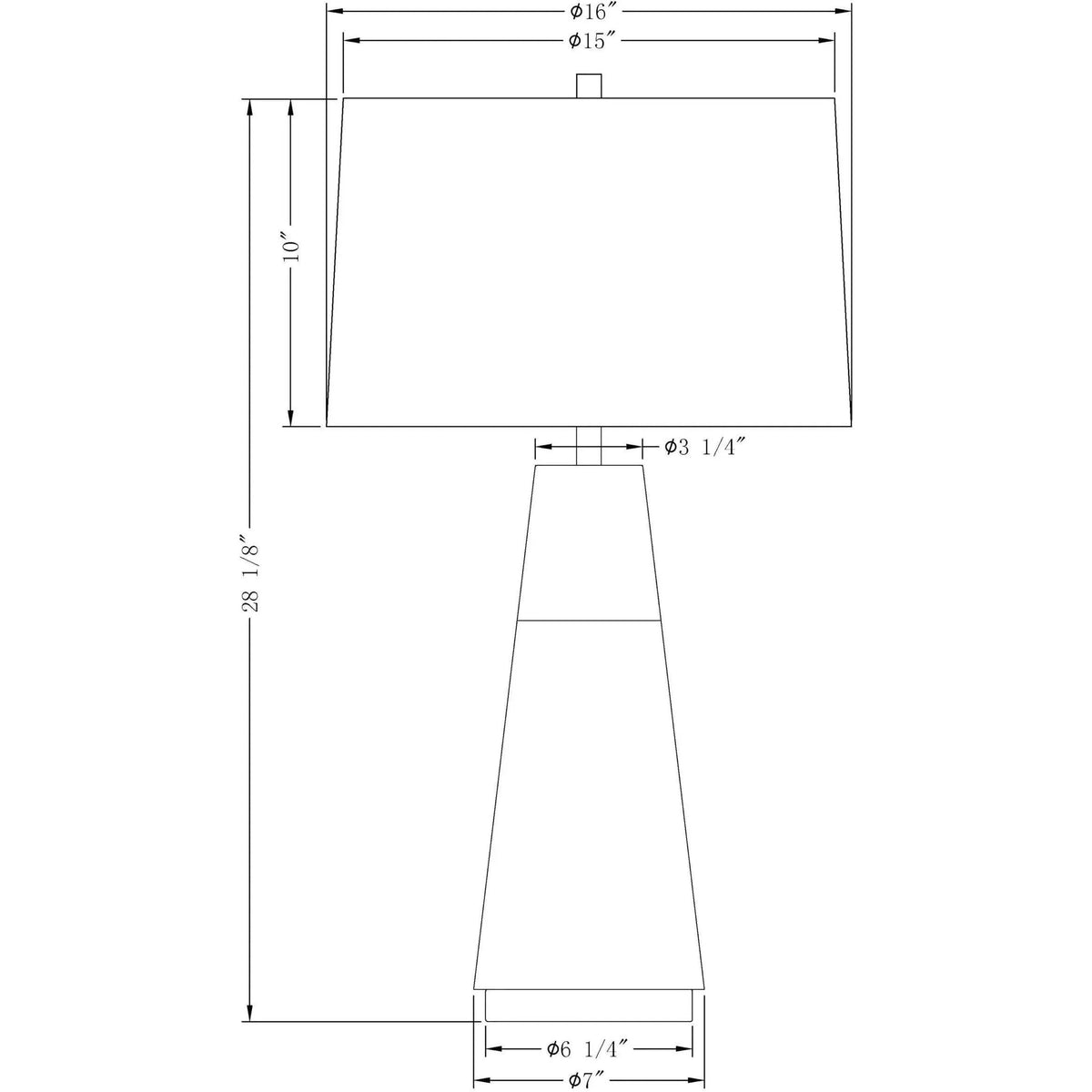 Flow Decor - Morris Table Lamp - 3819 | Montreal Lighting & Hardware