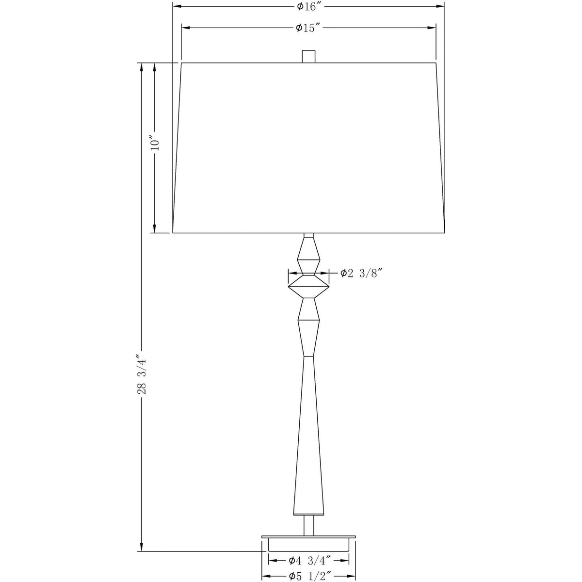 Flow Decor - Morrison Table Lamp - 4082 | Montreal Lighting & Hardware