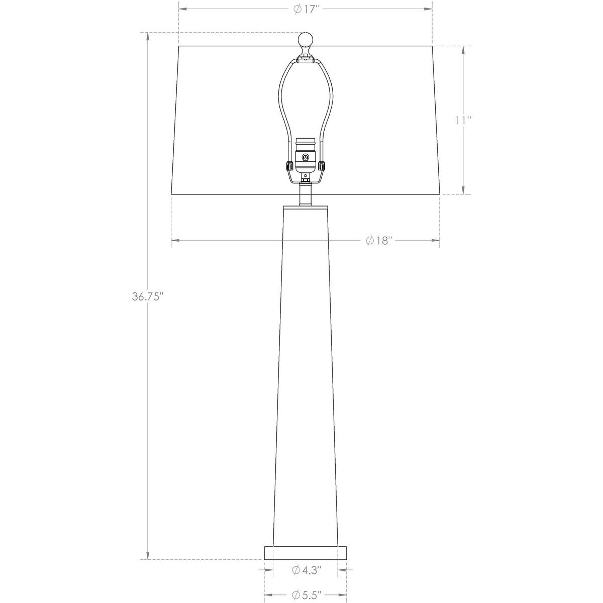 Flow Decor - Othello Table Lamp - 4011 | Montreal Lighting & Hardware