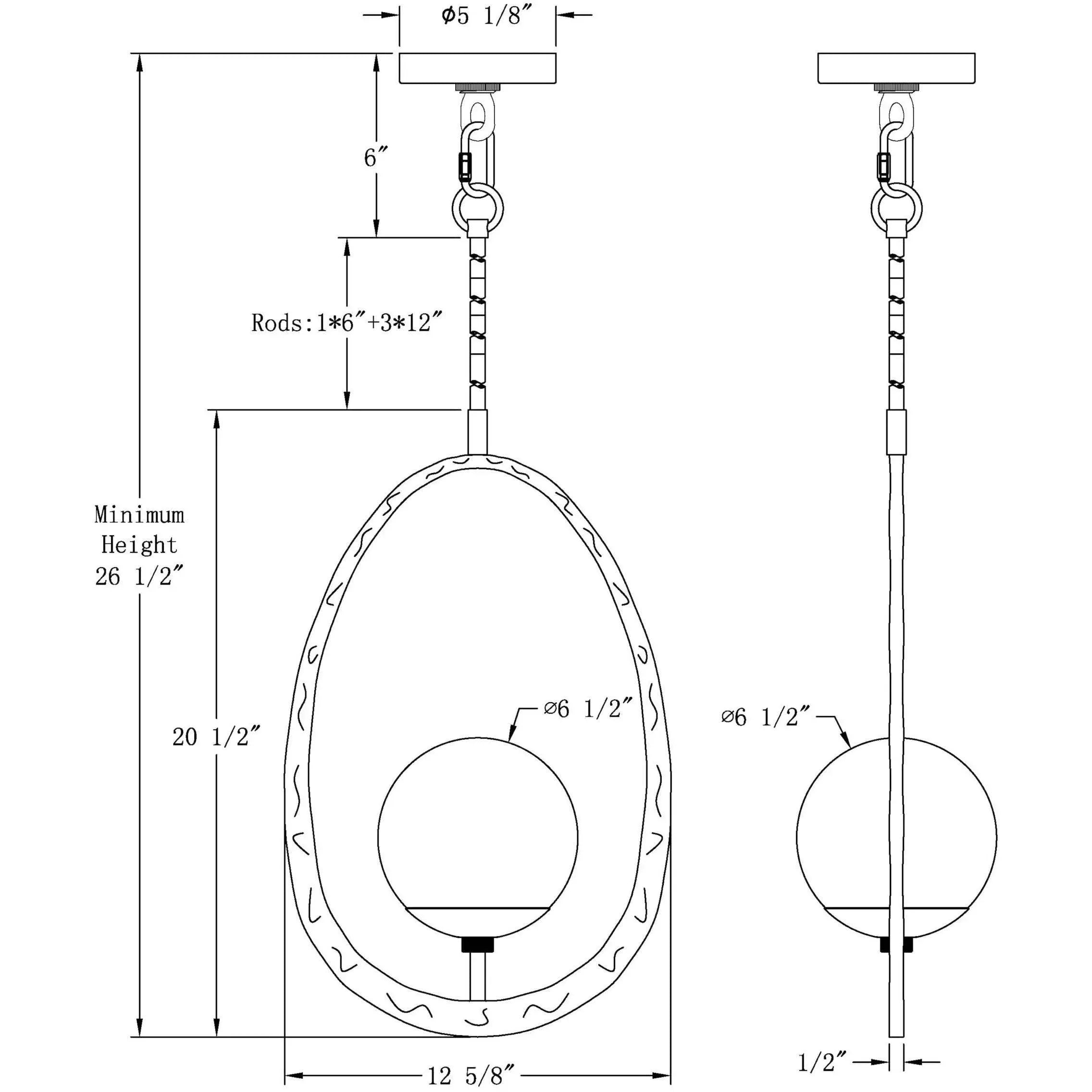 Flow Decor - Pegasus Pendant - 6046 | Montreal Lighting & Hardware