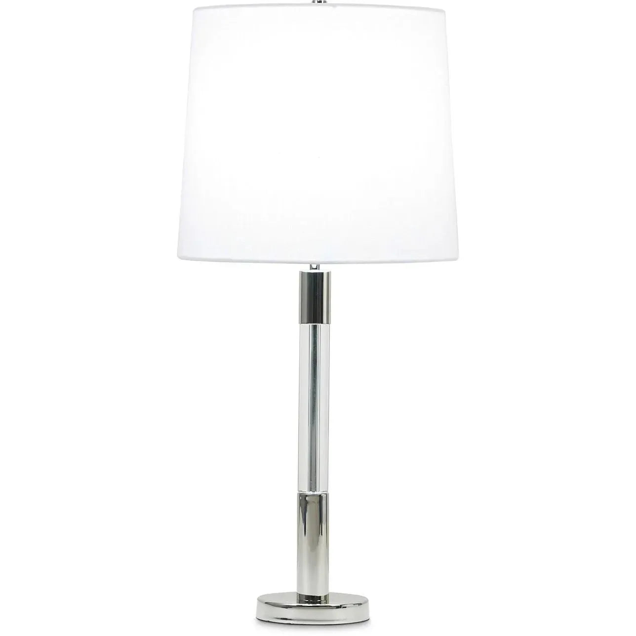 Flow Decor-3811-WHL-Table Lamps-Poppy-Silver
