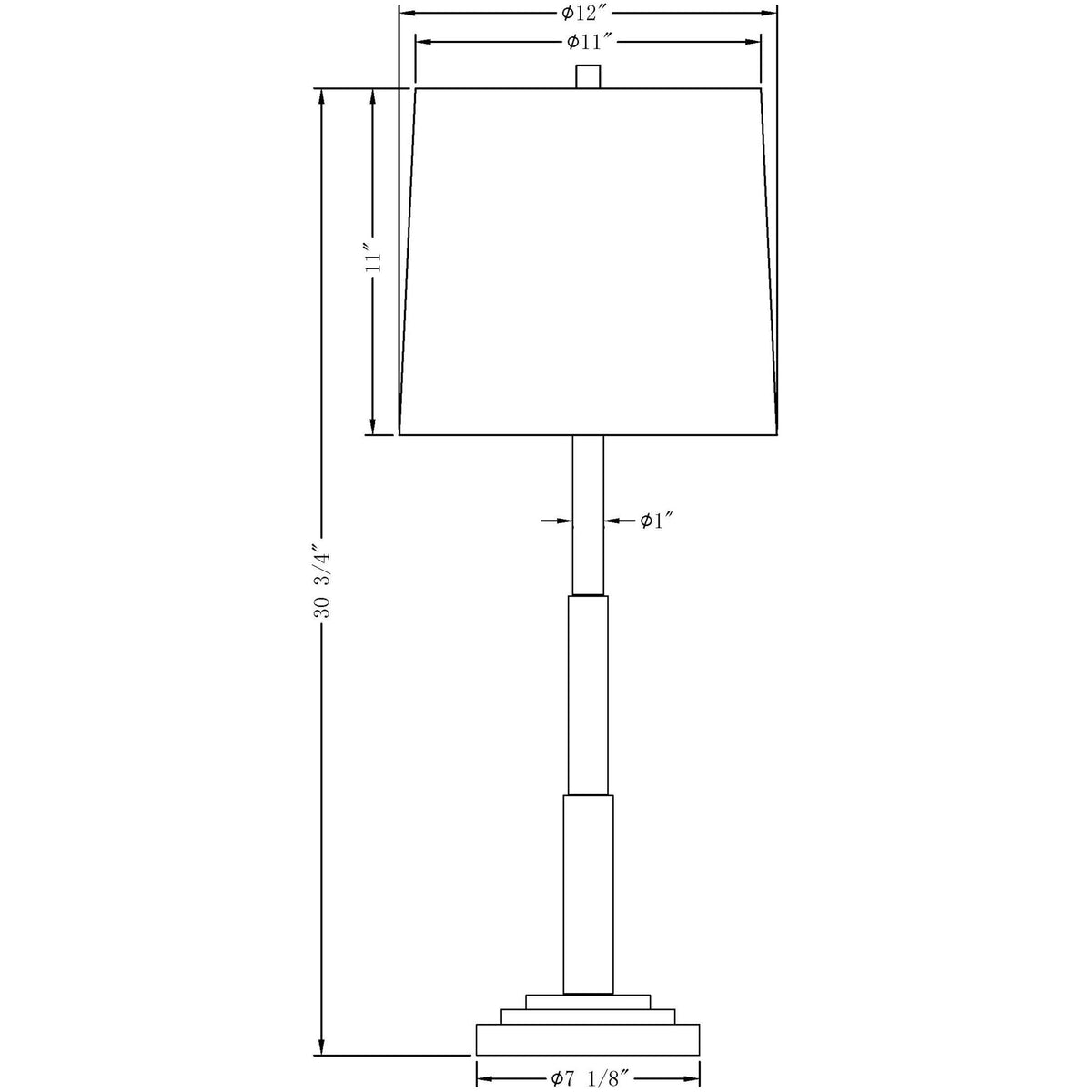 Flow Decor - Robinson Table Lamp - 3821 | Montreal Lighting & Hardware