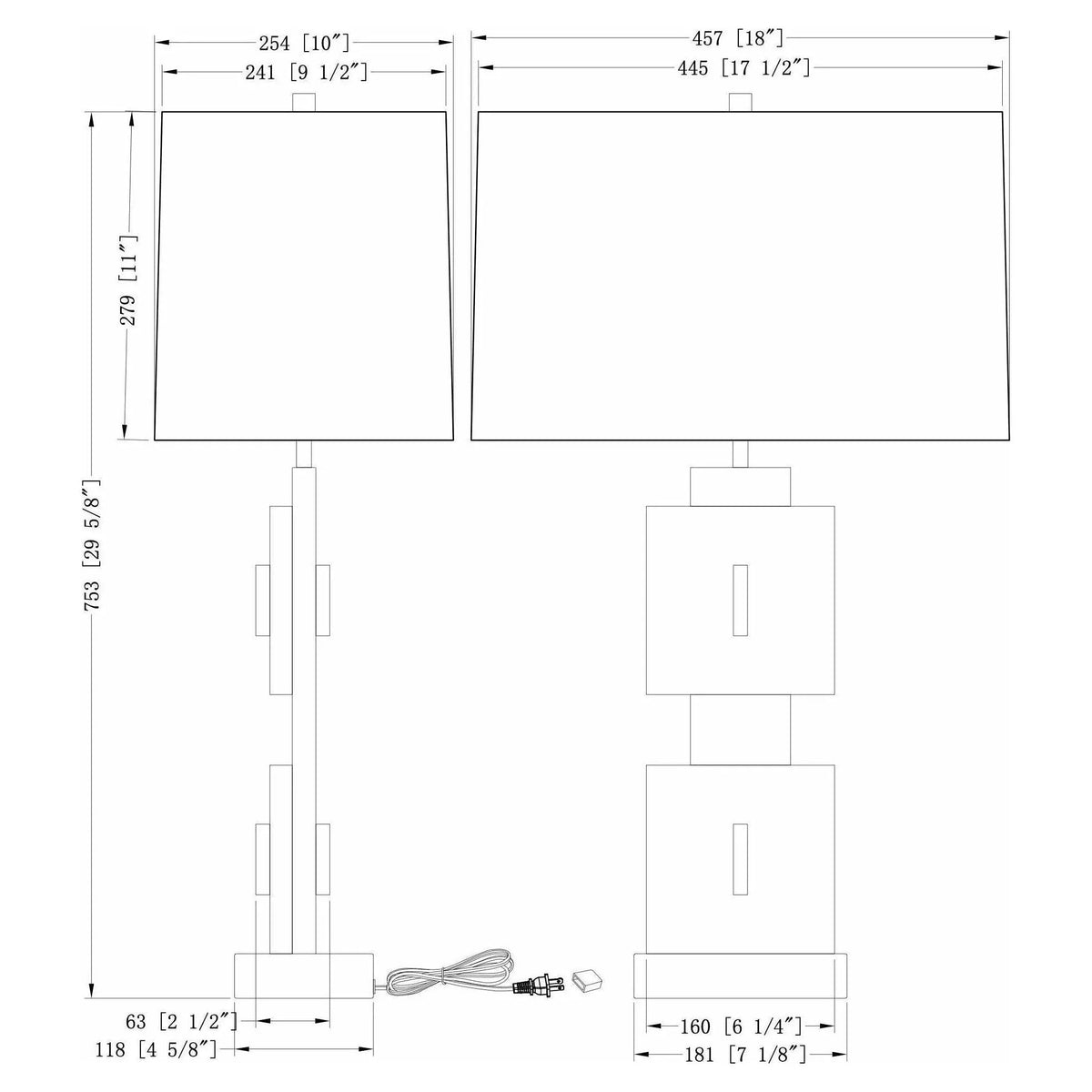 Flow Decor - Rose Table Lamp - 4524 | Montreal Lighting & Hardware
