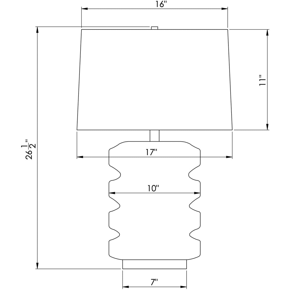 Flow Decor - Ruth Table Lamp - 4484 | Montreal Lighting & Hardware