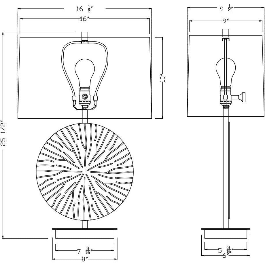 Flow Decor - Sadie Table Lamp - 4442 | Montreal Lighting & Hardware