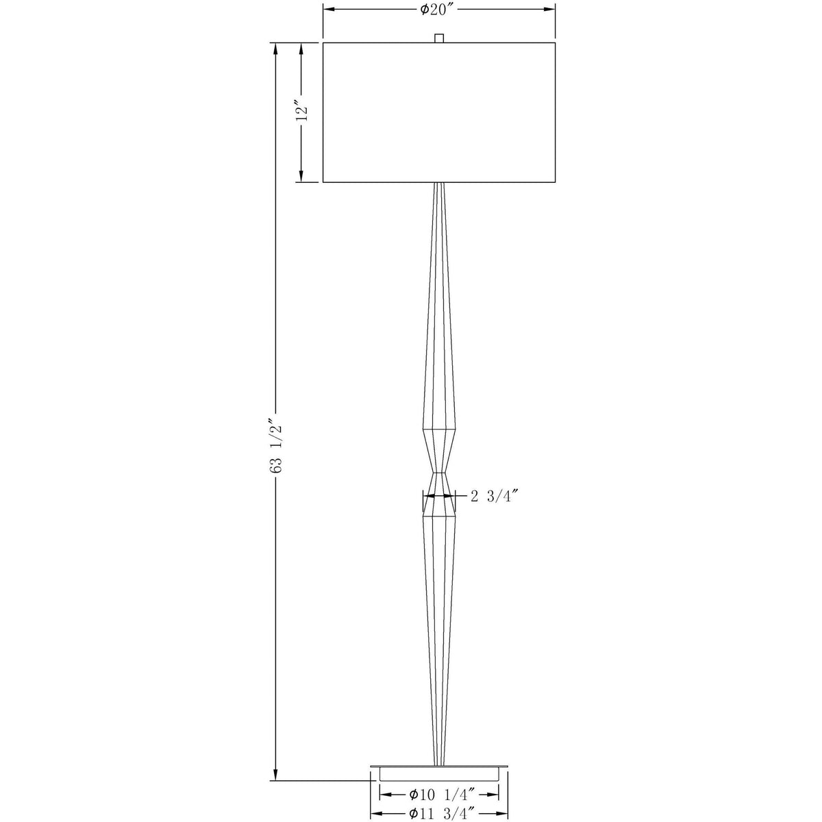 Flow Decor - Shaw Floor Lamp - 3885 | Montreal Lighting & Hardware
